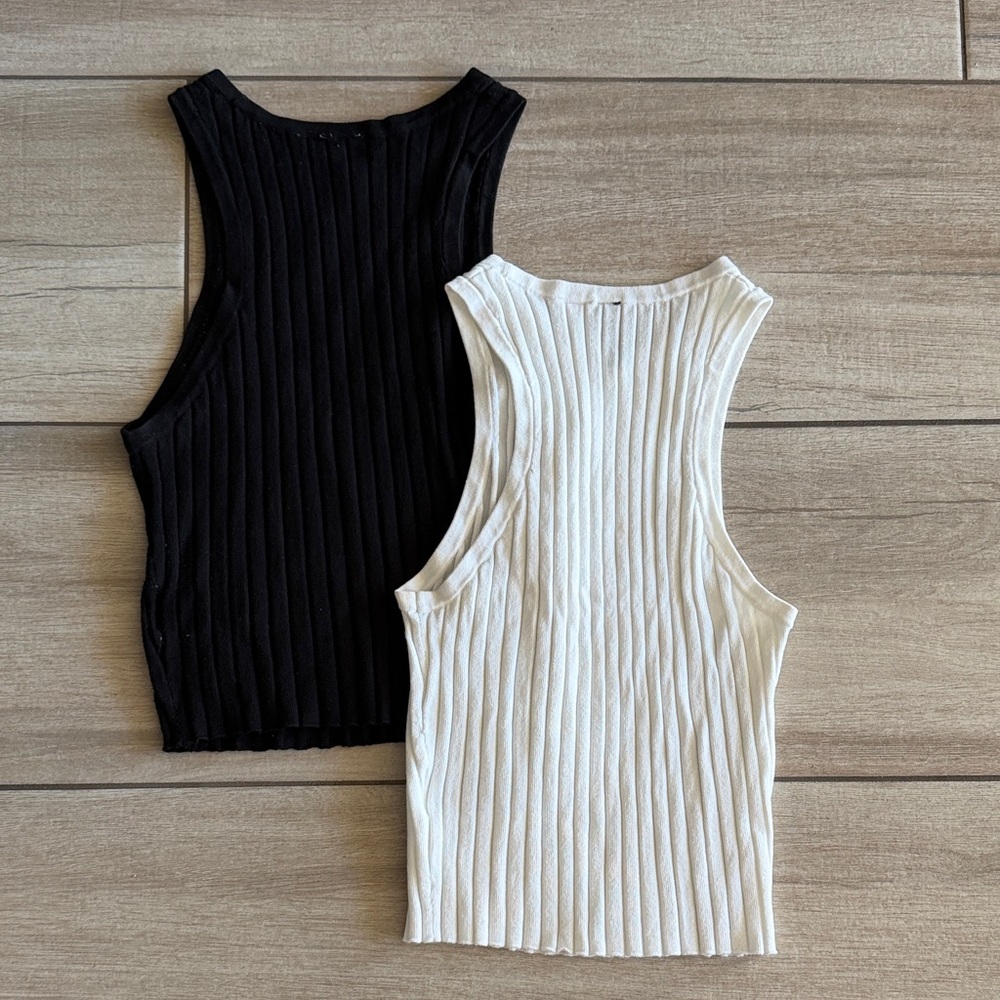 H&M Ribbed Knit Tank Tops - S - Picture 3 of 3